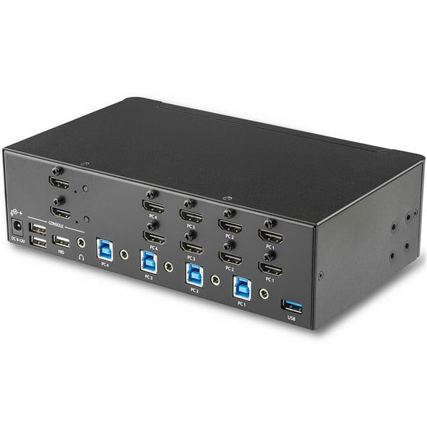 StarTech.com SV431DHD4KU interruptor KVM Montaje en rack Negro