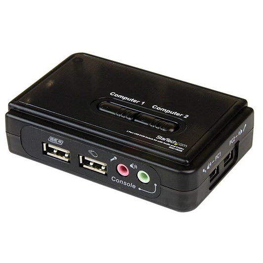 StarTech.com SV211KUSB interruptor KVM Negro