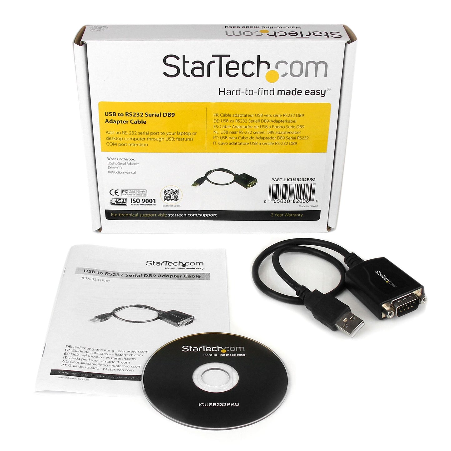StarTech.com ICUSB232PRO tarjeta o adaptador de interfaz