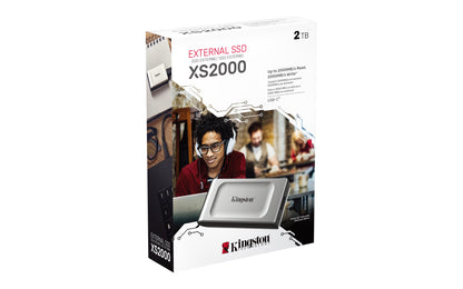 Unidad de Estado Sólido SSD Kingston XS2000 Externo 2TB Lectura/Escritura 2.000MB/seg