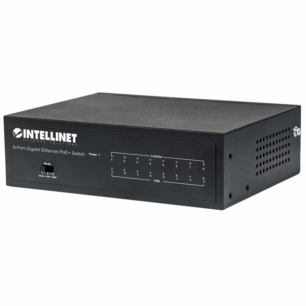 Intellinet 561204 dispositivo de redes Gestionado Gigabit Ethernet (10/100/1000) Energía sobre Ethernet (PoE) Negro