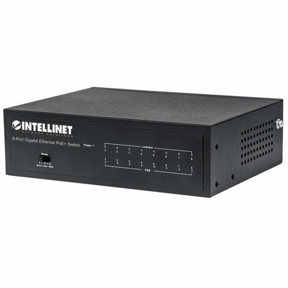 Intellinet 561204 dispositivo de redes Gestionado Gigabit Ethernet (10/100/1000) Energía sobre Ethernet (PoE) Negro