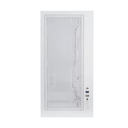 Gabinete Gamer Balam Rush Media Torre Tank Super 9200 TB Max MB ATX USB C 3.1/xUSB 3.0/USB 2.0 ARGB Blanco
