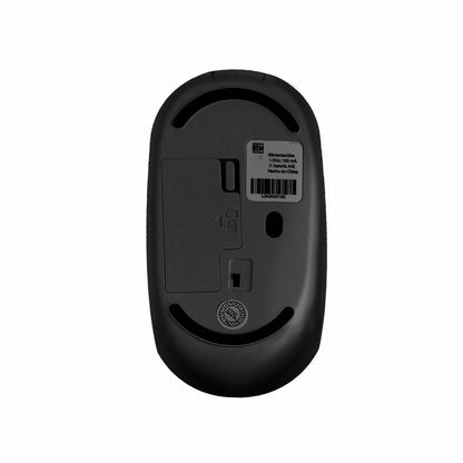 Mouse Inalámbrico Perfect Choice Whisper 2.4 GHz Conector Dual USB C/A Alcance 10m Color Negro