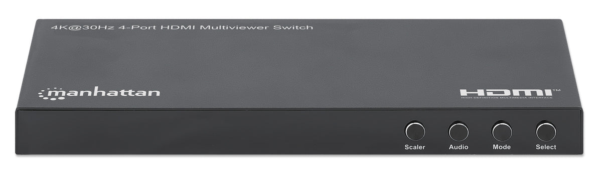 Switch multiviewer HDMI Manhattan de 4 puertos 4K