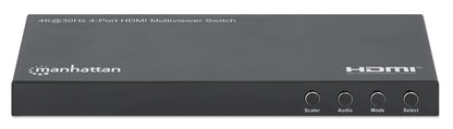 Switch multiviewer HDMI Manhattan de 4 puertos 4K