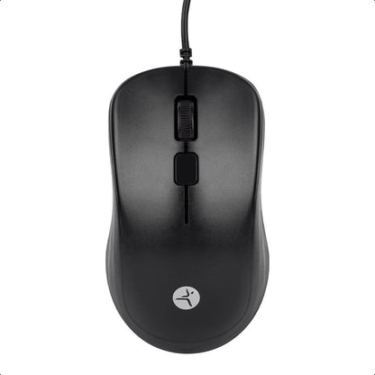 Mouse Alambrico TechZone de Materiales ABS 3Botones 1200Dpi Longitud de Cable 1.35Metros