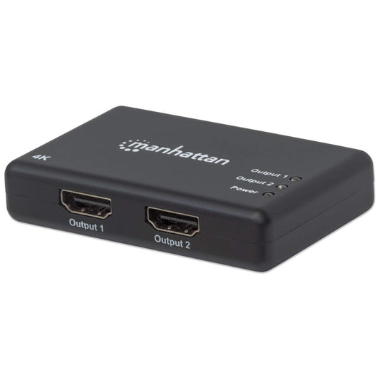 Video Splitter Manhattan HDMI 2 Puertos UHD TV 4k/30Hz Color Negro