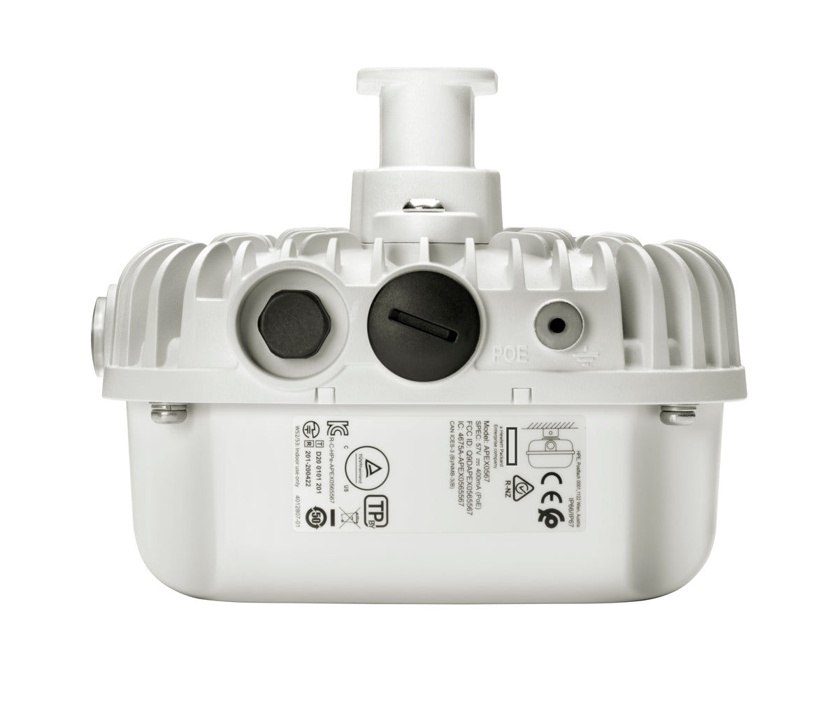 Punto de acceso para exterior HPE Aruba Networking AP-565 Wi-Fi 6, doble banda 2x2, antenas omni