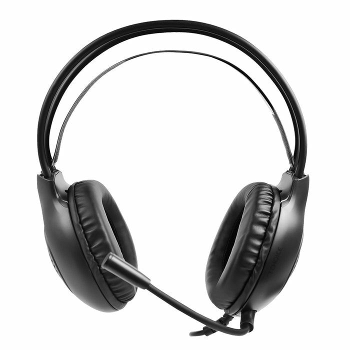 Diadema Alámbrica Perfect Choice Stream Pro Cable 1.8m Micrófono Omnidireccional 3.5mm Color Negro