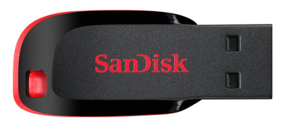 Memoria USB SanDisk Flash Cruzer Blade 16GB USB 2.0 Color Negro SDCZ50-016G-B35