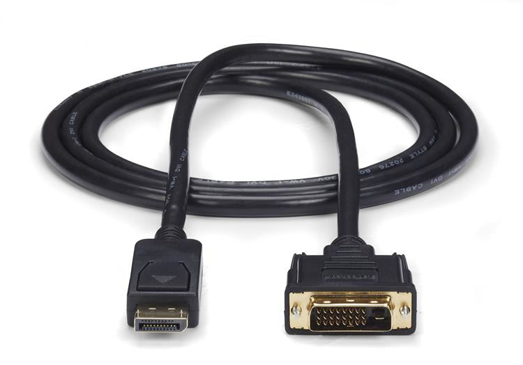 StarTech.com DP2DVI2MM6 adaptador de cable de vídeo DVI-D Negro