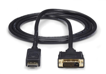 StarTech.com DP2DVI2MM6 adaptador de cable de vídeo DVI-D Negro