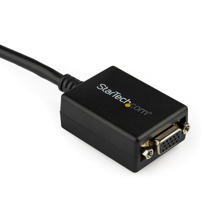 StarTech.com DP2VGA2 adaptador de cable de vídeo 0.225 m VGA (D-Sub) Negro