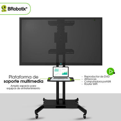 BRobotix 6007792 soporte para TV 2.18 m (86") Negro