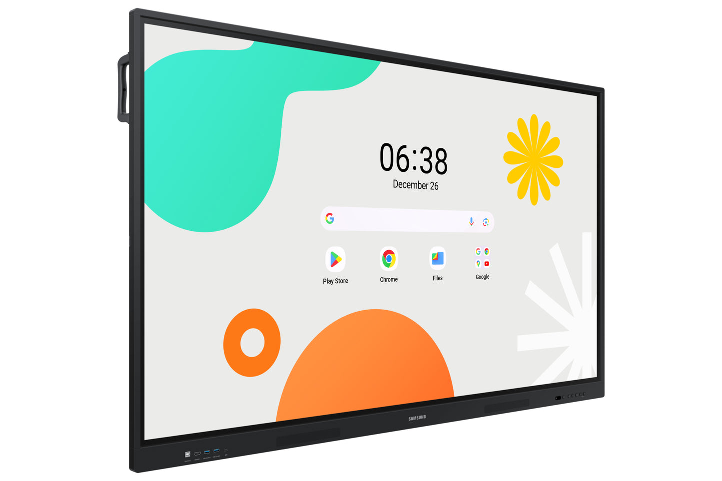 Pantalla Samsung E Board WAF 75" Interactiva 40 Multi Touch Android OS 14 UHD Resolución 3840x2160 350 Nits