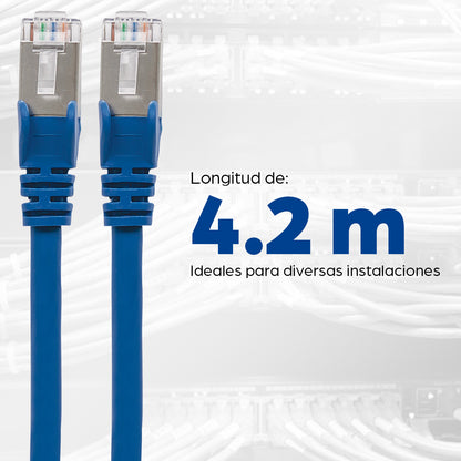 Intellinet 741507 cable de red Azul 5 m S/FTP (S-STP)