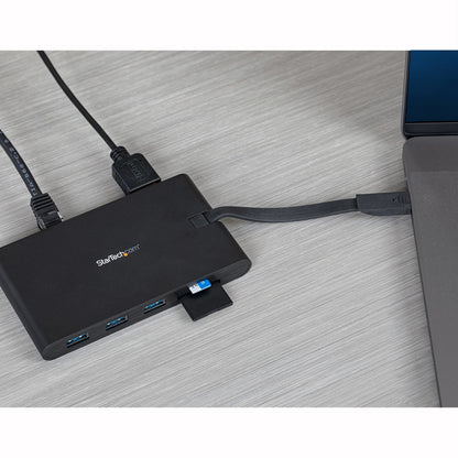 StarTech.com DKT30CHVSCPD base para laptop o replicador de puertos Alámbrico USB 3.2 Gen 1 (3.1 Gen 1) Type-C Negro