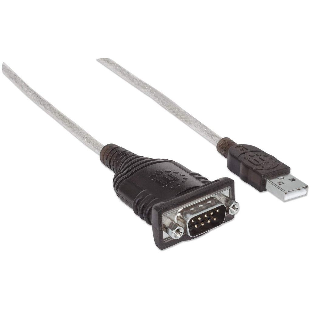 Convertidor Manhattan USB a Serial DB9M 45cm Bolsa