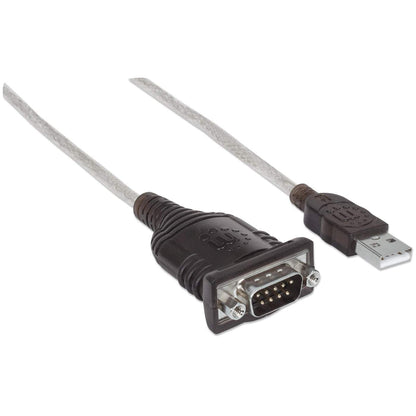 Convertidor Manhattan USB a Serial DB9M 45cm Bolsa