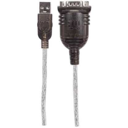 Convertidor Manhattan USB a Serial DB9M 45cm Bolsa