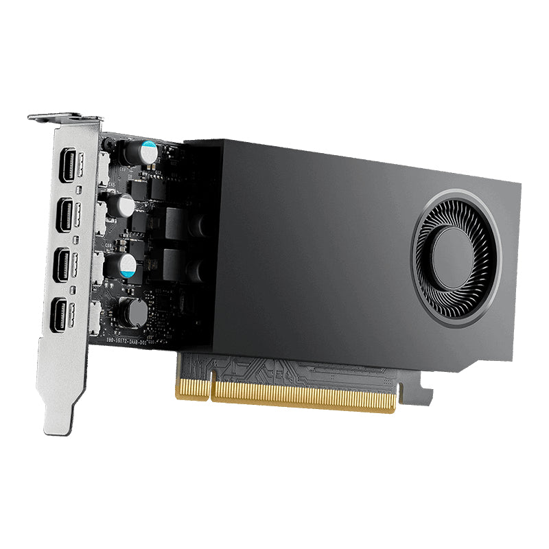 Tarjeta de Video PNY Pro NVIDIA RTX A1000 8GB Low Profile Single Fan GDDR6 PCIe 4.0 4xMini DisplayPort