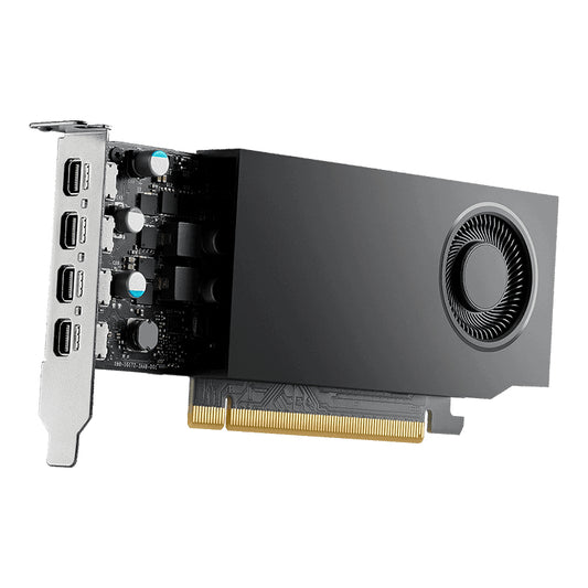 Tarjeta de Video PNY Pro NVIDIA RTX A400 4GB Low Profile Single Fan GDDR6 PCIe 4.0 4xMini DisplayPort