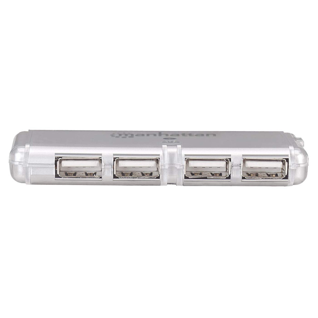 Manhattan 160599 nodo concentrador USB 2.0 480 Mbit/s Gris