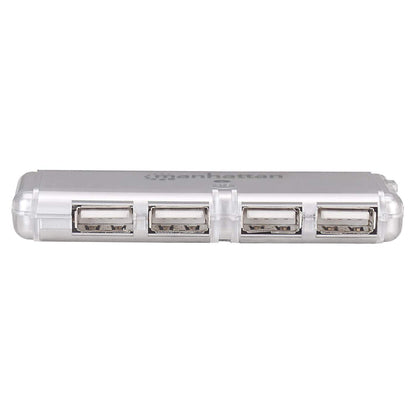 Manhattan 160599 nodo concentrador USB 2.0 480 Mbit/s Gris