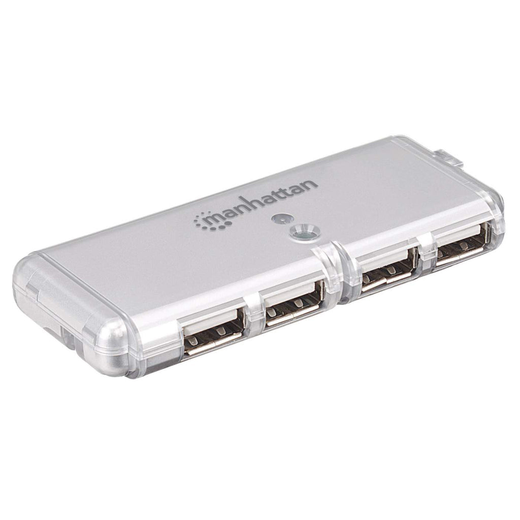 Manhattan 160599 nodo concentrador USB 2.0 480 Mbit/s Gris