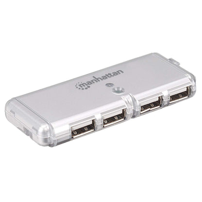 Manhattan 160599 nodo concentrador USB 2.0 480 Mbit/s Gris