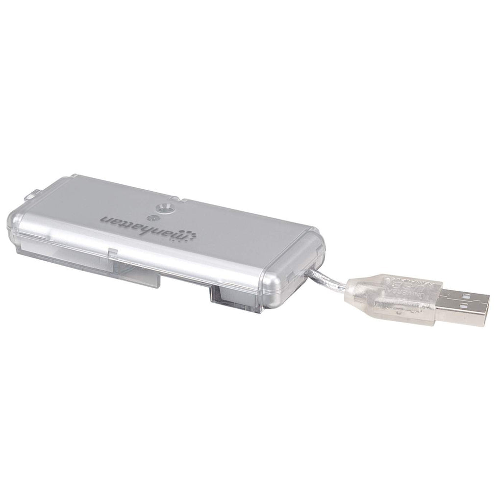 Manhattan 160599 nodo concentrador USB 2.0 480 Mbit/s Gris
