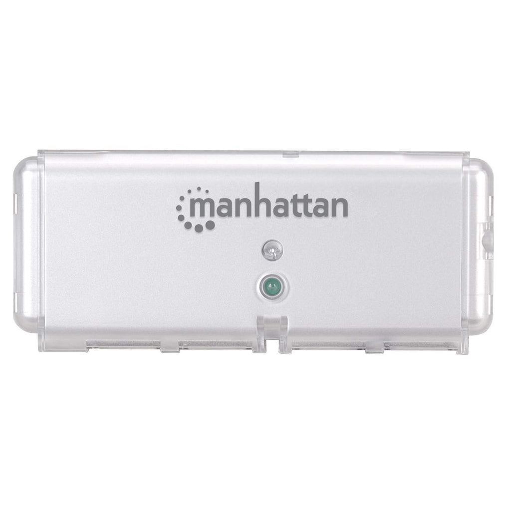 Manhattan 160599 nodo concentrador USB 2.0 480 Mbit/s Gris