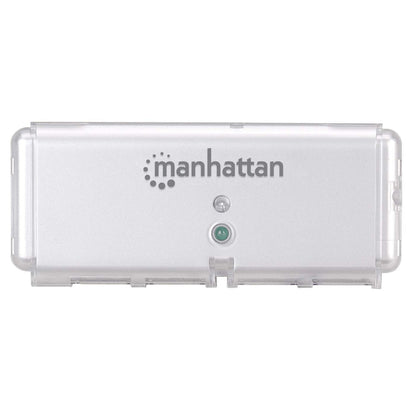 Manhattan 160599 nodo concentrador USB 2.0 480 Mbit/s Gris