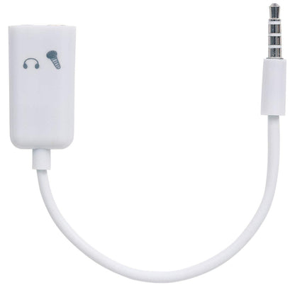 Manhattan 354561 cable de audio 0.2 m 3,5mm 2 x 3.5mm Blanco