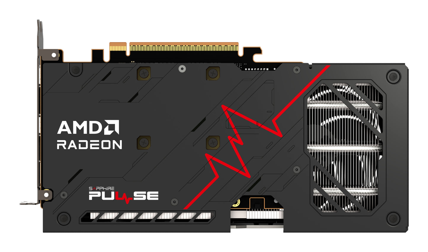 Tarjeta de Video Sapphire Pulse Radeon RX 9060 XT OC 16GB Dual Fan GDDR6 128-bit PCIe 5.0 HDMI DP
