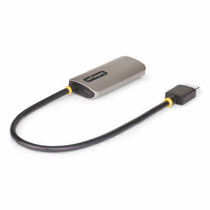 StarTech.com 148B-HDMI-DP-8K adaptador de cable de vídeo 0.3 m HDMI Tipo A (Estándar) DisplayPort Negro, Plata