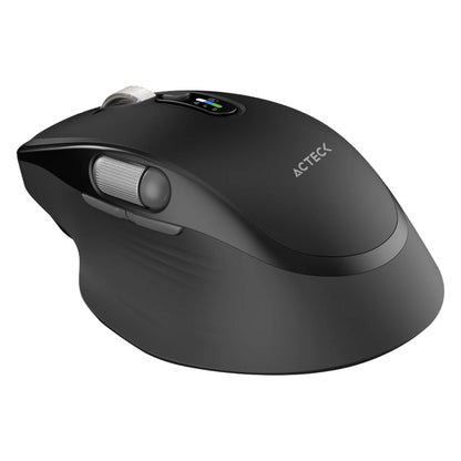Acteck Virtuos Pro Ultra MI777 ratón Universal Diestro RF Wireless + Bluetooth + USB Type-C Óptico 4800 DPI