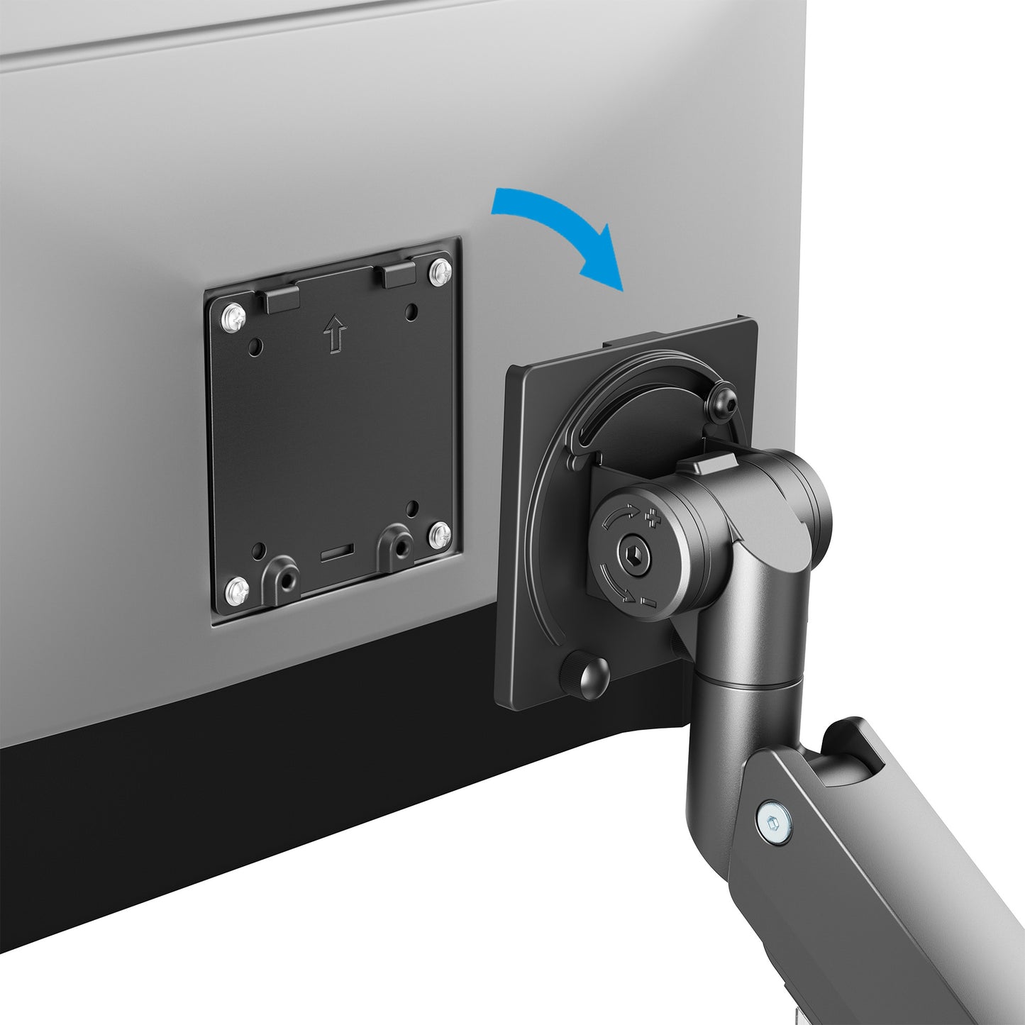 Soporte Monitor  Manhattan p/1 Monitor 17 a 57 Escritorio pistón