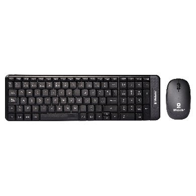 BRobotix 6000618 teclado Ratón incluido Universal RF inalámbrico QWERTY Español Negro