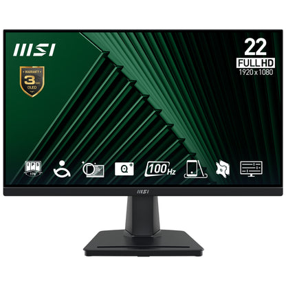 Monitor MSI PRO MP225V 21.4 " LED 1920x1080 Full HD 100Hz HDMI Negro