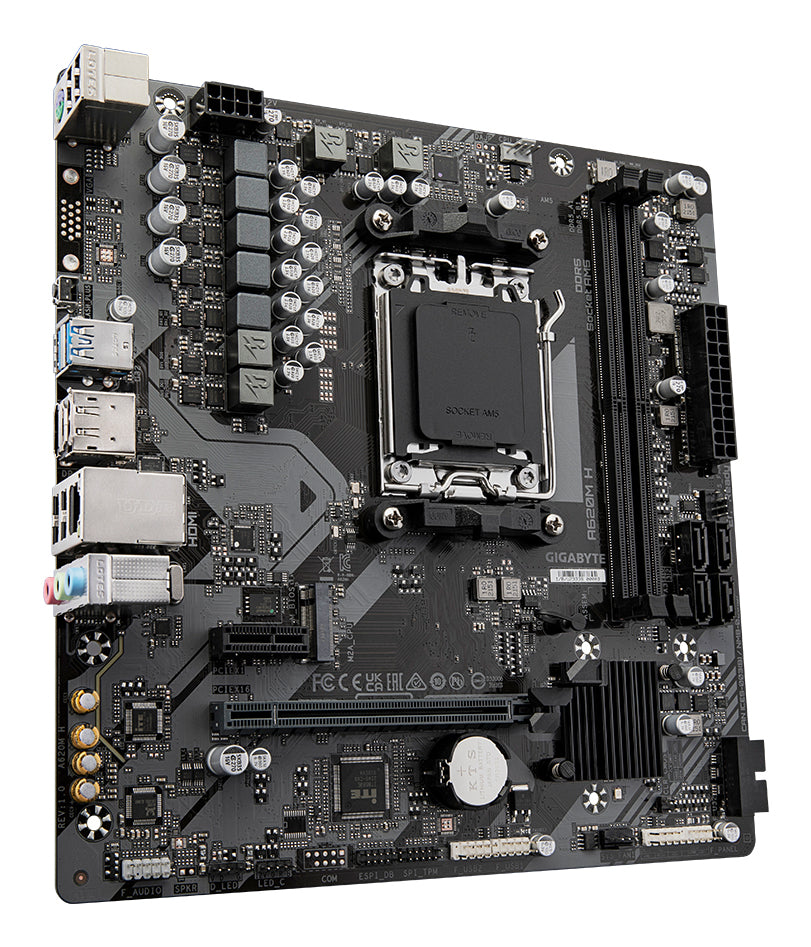 Tarjeta Madre Gigabyte A620M H 2xDDR5 128GB 6400Mhz HDMI DP M.2 PCIe 4.0 S AM5 Ryzen mATX