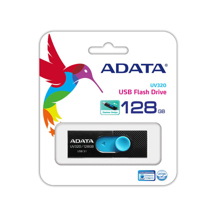Memoria USB Adata UV320 128 GB 3.2 Color Negro-Azul