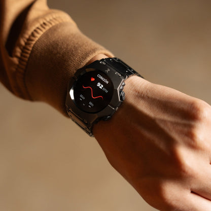 Perfect Choice PC-270188 reloj inteligente y deportivo 5.11 cm (2.01") AMOLED 45 mm Digital 240 x 296 Pixeles Pantalla táctil Negro