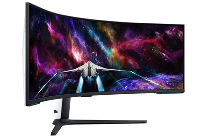 Samsung LS57CG950NLXZX monitor de computadora 144.8 cm (57") 7680 x 2160 Pixeles Dual UHD LED Negro, Blanco