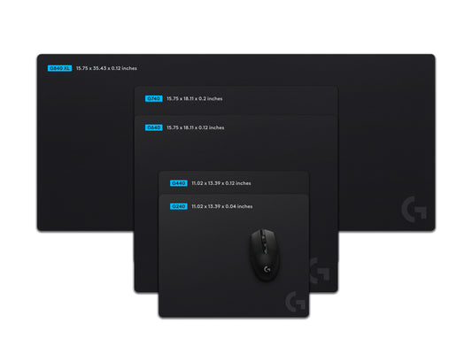 Mouse Pad Logitech G640 Gaming Tela Grande Color Negro