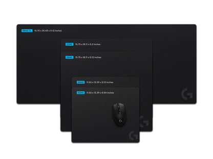 Mouse Pad Logitech G640 Gaming Tela Grande Color Negro
