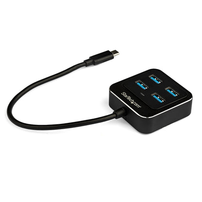 StarTech.com HB31C4AB nodo concentrador USB 3.2 Gen 2 (3.1 Gen 2) Type-C 10000 Mbit/s Negro
