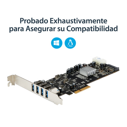 StarTech.com PEXUSB3S44V tarjeta o adaptador de interfaz Interno USB 3.2 Gen 1 (3.1 Gen 1)