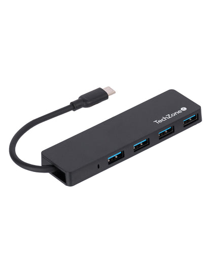 Hub TechZone 3.0 Hub 4en1 Super Ligero Conexion Tipo C 4Puertos USB 3.0 Vel de Transferecnia de Datos 480Mbs